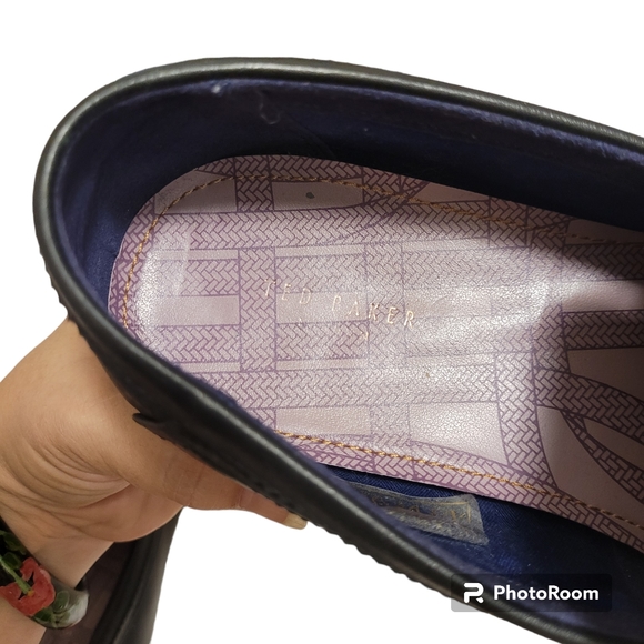 Ted Baker London LASSTY Mens Loafers black leather size 8 - Picture 8 of 10